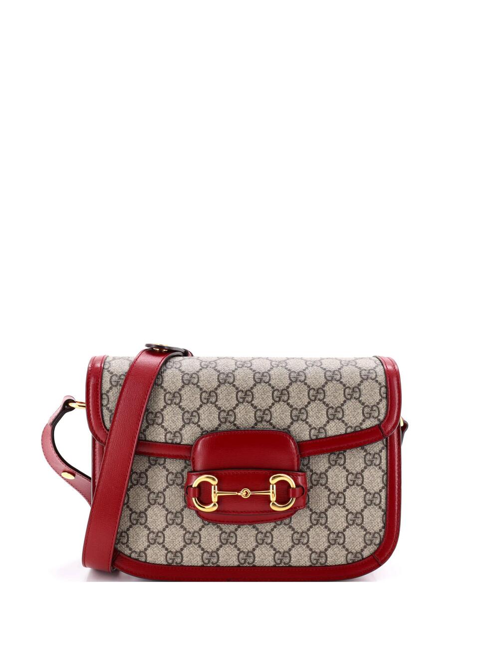 Gucci Horsebit Shoulder Bag Gg Coated #364269G19B